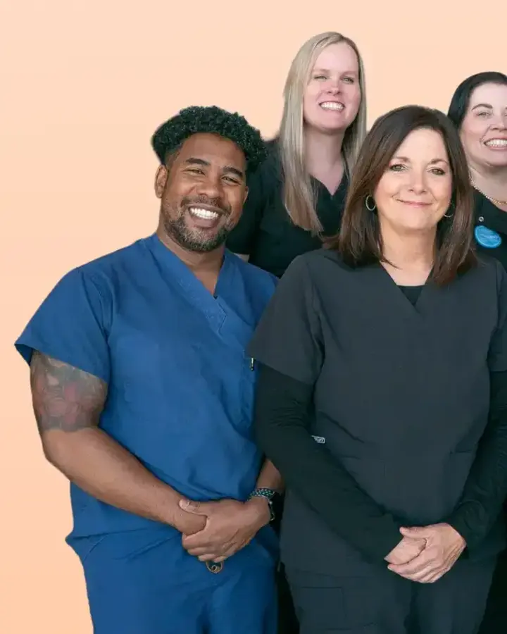 group of happy employees